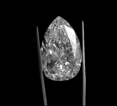 25 carat pear shaped solitaire